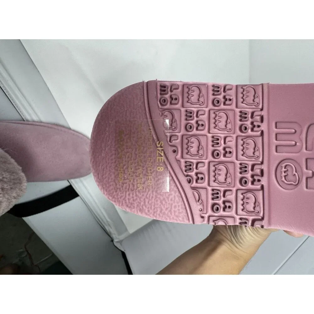 LAMO Womens Pink Suede Winter Boots 8 Furry